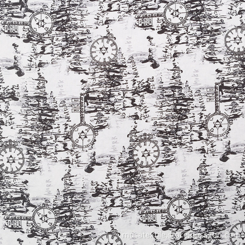 Woven Printed Custom 100% Rayon Viscose Fabric